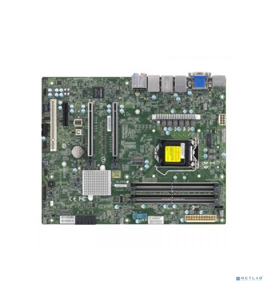Материнская плата Supermicro MBD-X12SCA-F-B W-1200 CPU, 4 DIMM slots, Intel W480 controller for 4 SATA3 (6 Gbps) ports, RAID 0,1,5,10, 1 PCIe 3.0 x4, 2 PCIe 3.0 x16 slots, bulk