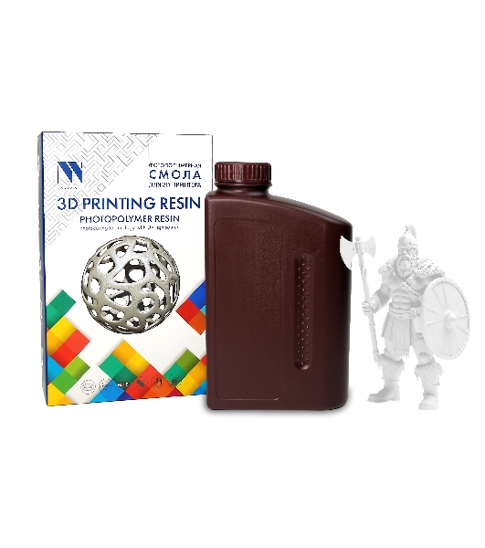Фотополимерная водовымываемая смола NVPrint Water Washable Resin белый 1 кг