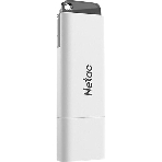 Флешка USB Netac U185 (NT03U185N-064G-20WH), 64Gb, USB 2.0, R/W 25/10, белый/серый, фото2