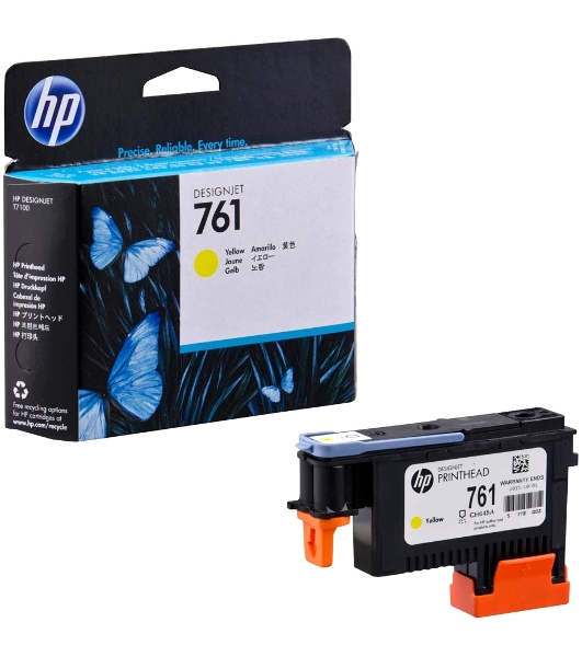Картридж струйный HP 761 CH645A желтый печатающая головка для HP DJ T7100