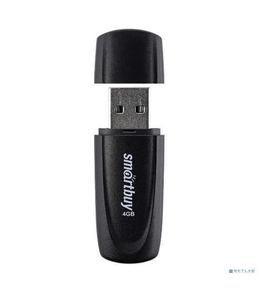 Флешка USB Smartbuy Scout black (SB016Gb2SCK), 16Gb, USB 2.0, R/W 15/8, черный
