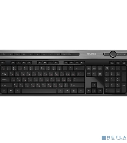 Клавиатура SVEN KB-E5500W беспроводная, радиоканал, чёрный