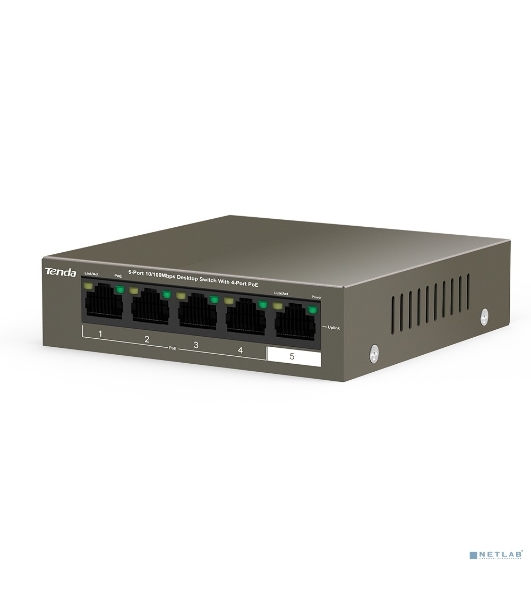 Коммутатор Tenda TEF1105P-4-63W 5PORT 10/100M
