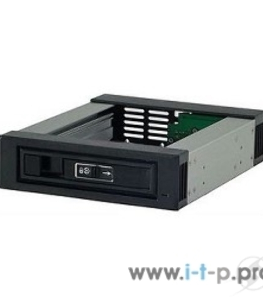 Опция к серверу Procase T3-101-SATA3-BK Hot-swap корзина 1 SATA3/SAS 6Gb (черный) hotswap trayless aluminium mobie rack module (1x5,25) 1xFAN 40x15мм