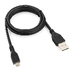 Кабель USB2.0 Pro Cablexpert CCP-mUSB2-AMBM-1M, AM/microBM 5P, 1м, экран, черный, пакет, фото3
