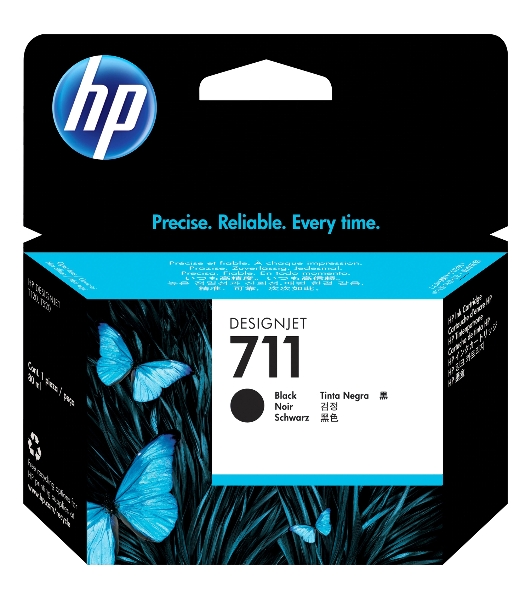 Картридж струйный HP №711 CZ133A черный для HP DJ T120/T520 (80мл)