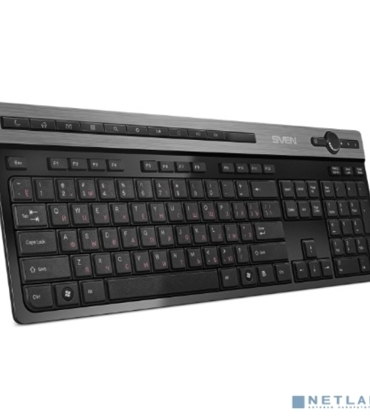 Клавиатура SVEN KB-E5500W беспроводная, радиоканал, чёрный