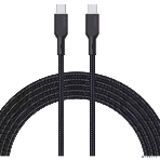 Кабель Aukey Nylon Braided 100w Kevlar 1m черный, фото 1