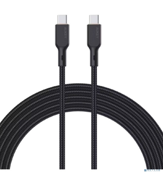 Кабель Aukey Nylon Braided 100w Kevlar 1m черный