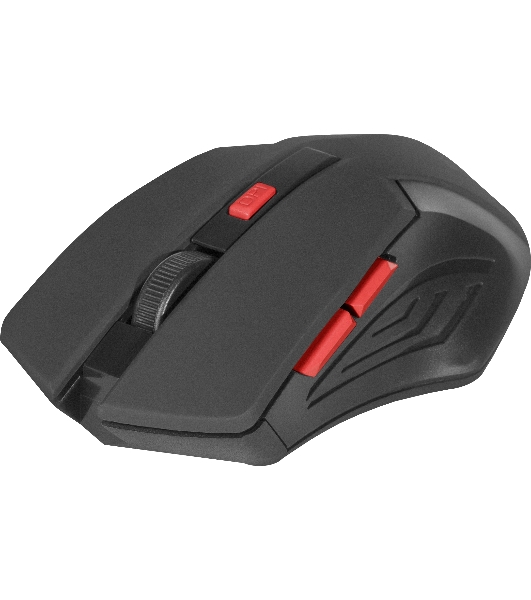 Мышь беспроводная Defender Accura MM-275 красный, 1600 dpi, радиоканал, USB, кнопки - 6