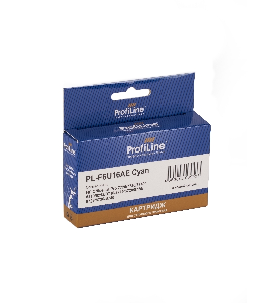 Картридж струйный совместимый ProfiLine PL-F6U16AE №953XL для HP OfficeJet Pro 8710/8715/8720/8730/8210/8725 Cyan PL