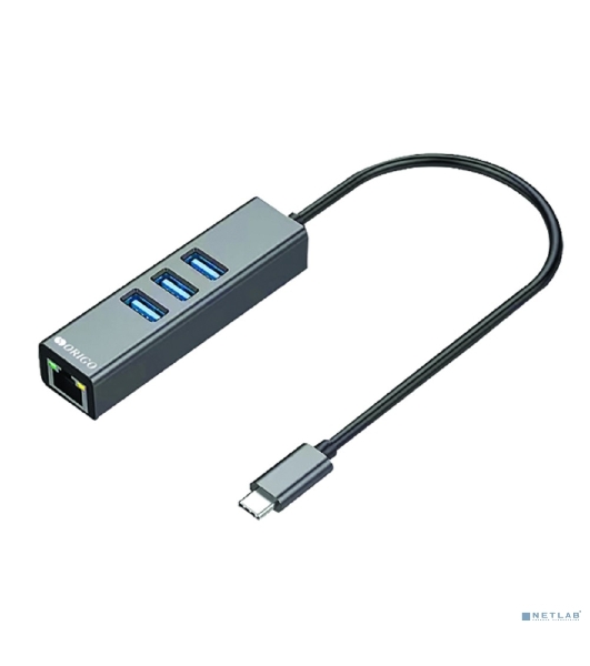 Сетевой адаптер ORIGO OU330N/A1A USB-C, 3xUSB 3.0, 1x1000Base-T