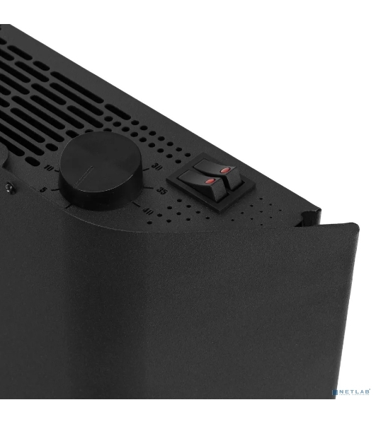 Конвектор электрический Denzel XCE-1000B черный, 1000 Вт, 15 м2, термостат
