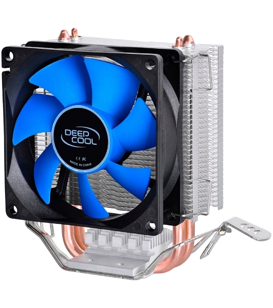 Кулер для процессора DEEPCOOL ICE EDGE MINI FS V2.0 синий, 80 мм, алюминий/медь, 2200 об/мин, 24.7 дБ, 3 pin, 100 Вт, 112 мм