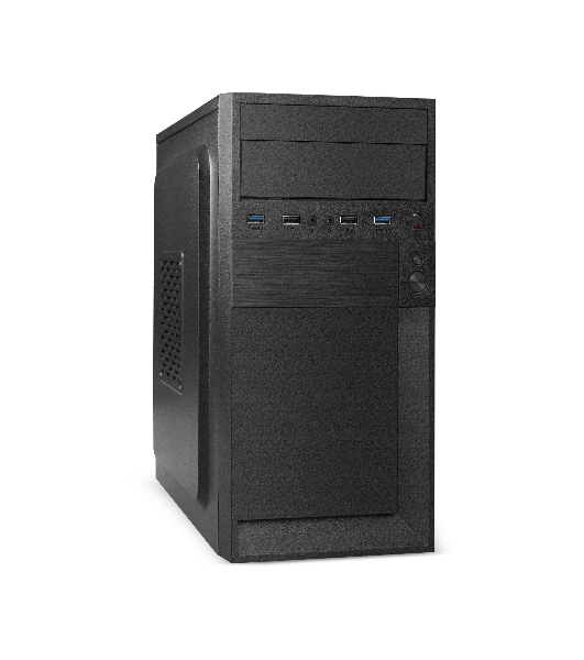 Компьютерный корпус Minitower ExeGate BAA-105U2-01-UNS500 (mATX, БП UNS500 с вент. 12см, 2*USB+2*USB 3.0, аудио, черный)