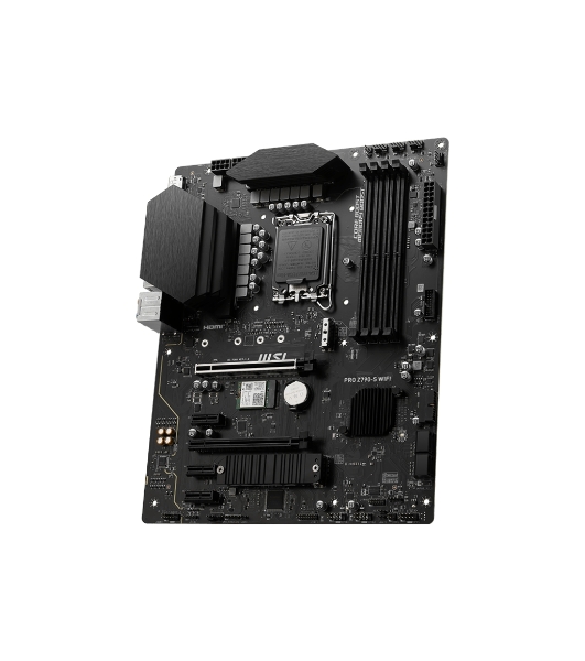 Материнская плата MSI PRO Z790-S WIFI, LGA 1700, ATX, 4xDDR5, 1xPCIe 5.0 x16, 4xM.2, 4xSATA, 1xHDMI, 1xDP, 2.5 Gigabit Ethernet, 7.1 аудио