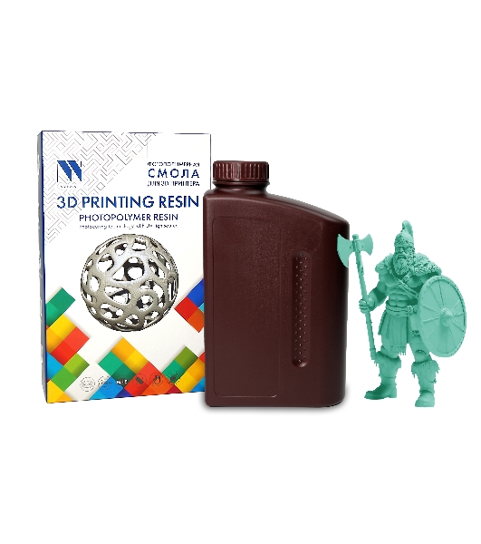 Фотополимерная смола NVPrint ABS Like Resin Green для 3D печати 1 кг (бут)