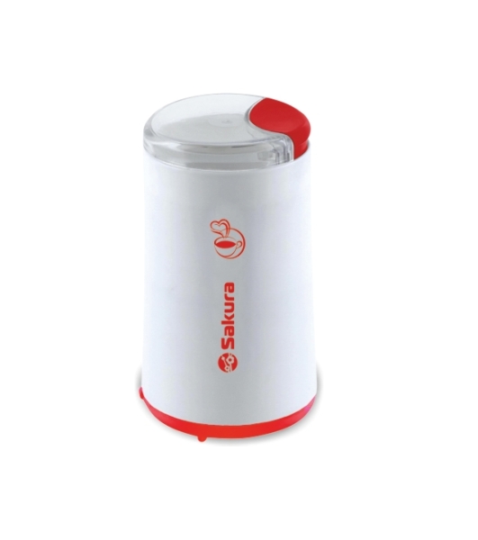 Кофемолка Sakura SA-6158WR 200Вт 50гр бел/крас