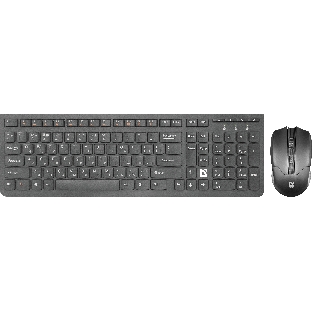 Комплект клавиатура+мышь Defender Columbia C-775 беспроводной, USB, 1600 DPI, чёрный