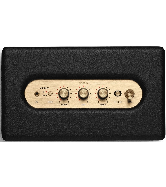 Колонка портативная Marshall Acton III черный/золотистый 60W 2.1 BT/3.5Jack 10м