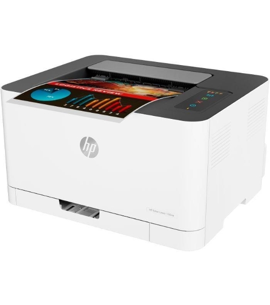 Принтер лазерный HP Color Laser 150nw (4ZB95A), A4, цветной, печ. до 18 стр/мин. (ч/б) до 4 стр/мин. (цвет), 600 x 600 dpi, USB, RJ-45, Wi-Fi, Air Print, Mopria