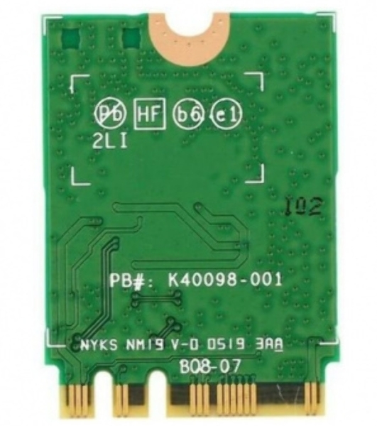 Плата сетевого контроллера Intel Wi-Fi 6 AX200, 2230, 2x2 AX+BT, No vPro, 985927