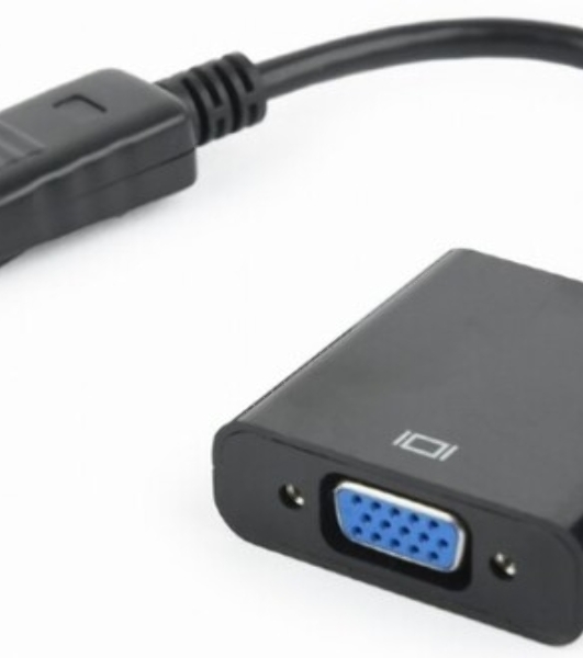 Переходник DisplayPort - VGA Cablexpert A-DPM-VGAF-02, 20M/15F, кабель 15 см, пакет