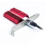 Сетевой адаптер 10 Gigabit PCI-E network adapter, 1 PCI Express 3.0 X4 interface, 1 100/1000/10000Mbps Ethernet port, come with Low-Profile and Full-Height Brackets, фото3