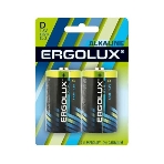 Элемент питания алкалиновый Ergolux LR20 BL-2 LR20 BL-2 1.5В Alkaline (блист.2шт), фото 1