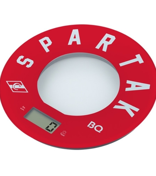 Весы кухонные BQ KS1007 Spartak, красный/рисунок