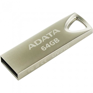 Флешка USB ADATA UV210 (AUV210-64G-RGD), 64Gb, USB 2.0, R/W 15/5, серебро
