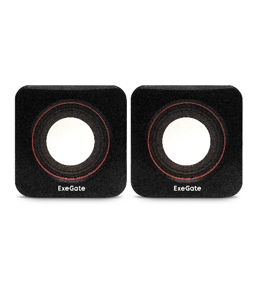 Акустическая система 2.0 ExeGate EX287050RUS Disco 160 (питание USB, 2х3Вт (6Вт RMS), 100-20000Гц, черный)