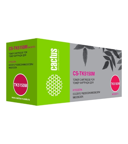 Картридж лазерный Cactus CS-TK5150M пурпурный (10000 стр.) для Kyocera Ecosys M6035cidn/P6035cdn