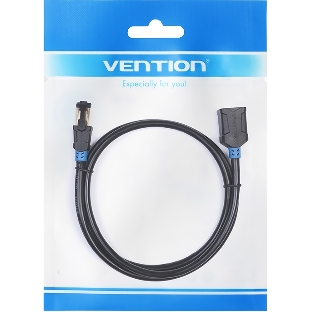 Патч-корд удлинитель Vention прямой SSTP cat.6, RJ45 - 3 м. черный
