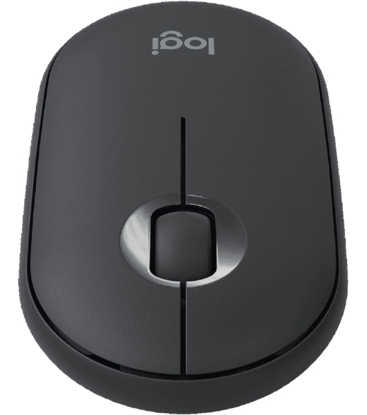 Мышь беспроводная Logitech Pebble M350 графитовый, 1000 dpi, радиоканал, Bluetooth, USB, кнопки - 3