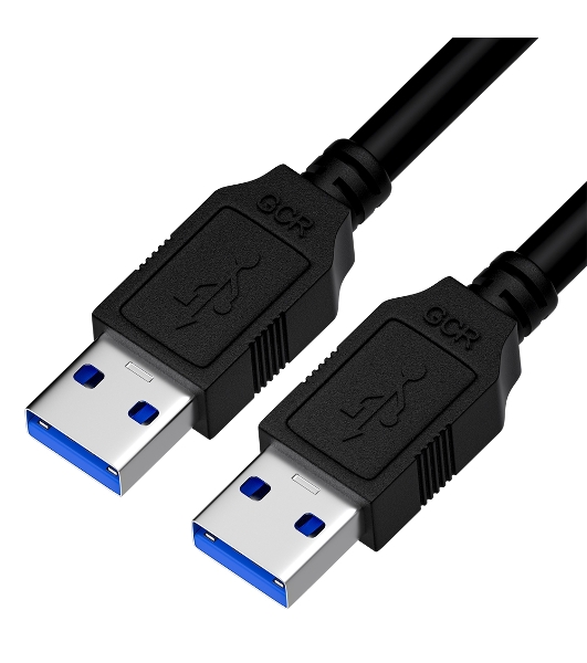 Кабель интерфейсный USB 3.0, 1.0m, AM/AM, черный, двойной экран, армированный, морозостойкий