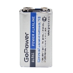 Батарейка GoPower Крона 6LR61 BL1 Alkaline 9V (1/10/240), фото 1