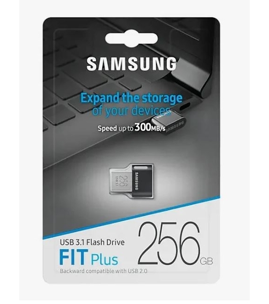 Флешка USB 256Gb USB Drive USB 3.1 Samsung FIT Plus (up to 300Mb/s) (MUF-256AB/APC)