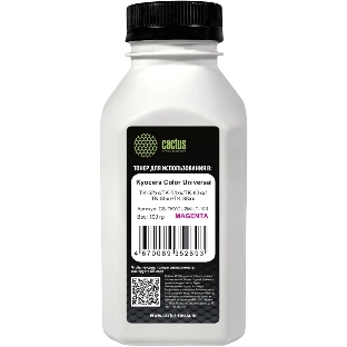 Тонер Cactus CS-TKYCU2M-LT-100 пурпурный флакон 100гр. для принтера Kyocera Color Universal TK-52xx/TK-54xx/TK-83xx/TK-85xx/TK-88xx