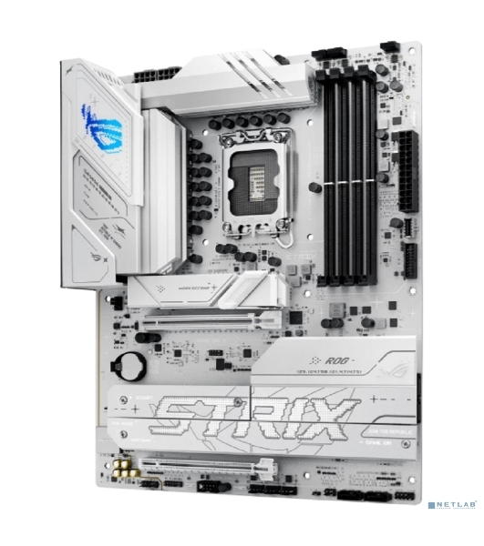 Материнская плата ASUS ROG STRIX B860-A GAMING WIFI, LGA1851, Intel B860, 4xDDR5, 4xSATA, 4xM.2, 2xPCIe 5.0 x16, 1xDP, 1xHDMI, 1x2.5Gb LAN, Wi-Fi, Bluetooth, 4xUSB 2.0, 2xUSB 3.2 Gen 1, 3xUSB 3.2 Gen 2, 1xUSB 4, 2xUSB-C, 3x3.5 мм, 7.1, ATX