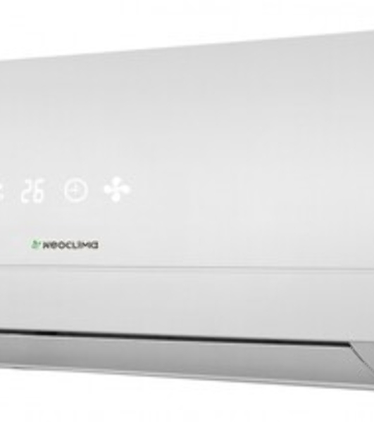 Кондиционер сплит-система настенного типа Neoclima NS/NU-HAL07FWI инвертор, 7000 BTU, 20 м², 24 дБ, охлаждение, обогрев, осушение, белый