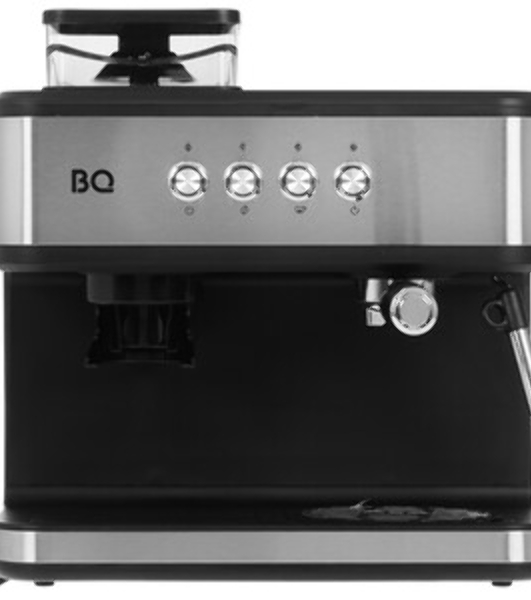 Кофейная станция BQ CM1003 сталь/черный, исп. кофе - зерновой/молотый, 1.5 л, 1150 Вт. 15 бар