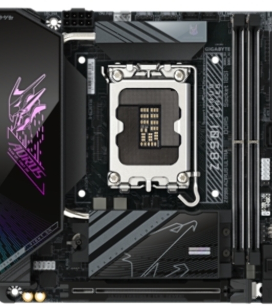 Материнская плата Gigabyte Z890I AORUS ULTRA, LGA 1851, Intel Z890, 2xDDR5, 2xSATA, 2xM.2, 1xPCIe 5.0 x16, 1xDP, 1xHDMI, 1xUSB-C, 1x Thunderbolt 4, 1x 2.5Gb LAN, 2xUSB-A 3.2 Gen 1, 3xUSB-A 3.2 Gen 2, 2x3.5 мм, TOSLINK, 7.1, 1xUSB4, Mini-ITX
