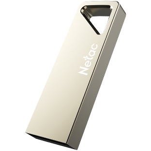 Флешка USB Netac U326 (NT03U326N-032G-20PN), 32Gb, USB 2.0, R/W 50/15, серебристый