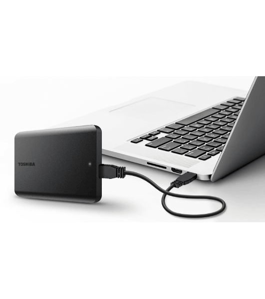 Внешний HDD 2.5' Toshiba Canvio Basics, 2TB, USB 3.2 Gen 1 Type-A, 5400 rpm, черный (аналог HDTb420EK3AA)