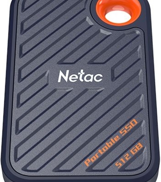 Внешний SSD Netac ZX20, 512 Gb, USB 3.2 Gen 2x2 Type-C, R/W 2000/1800, черный