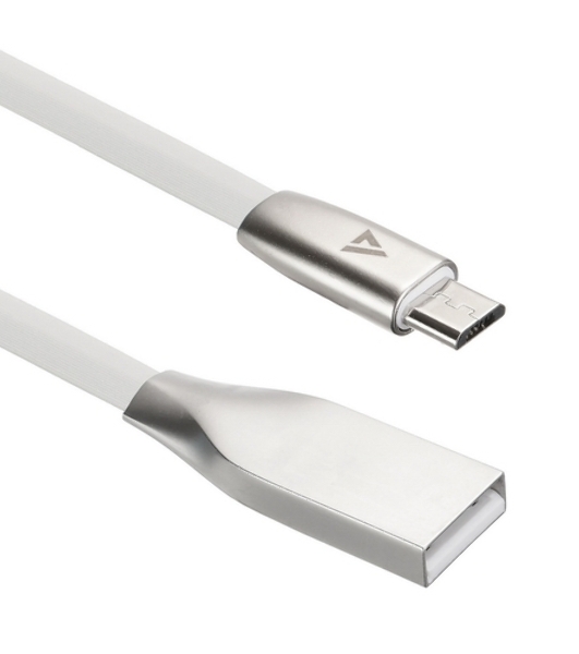 Кабель USB ACD-Infinity MicroUSB - USB-A TPE, 1.2м, белый