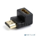 Переходник Cablexpert HDMI-HDMI 19F/19M, угловойсоединитель 90 градусов, золотые разъемы (A-HDMI90-FML), фото11
