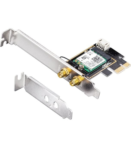 Сетевой адаптер Wi-Fi + Bluetooth Cudy WE3000 AX3000 PCI Express (ант.внеш.съем) 2ант.