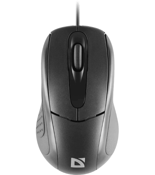 Мышь проводная Defender Standard MB-580 черный, 1000 dpi, USB, кнопки - 3